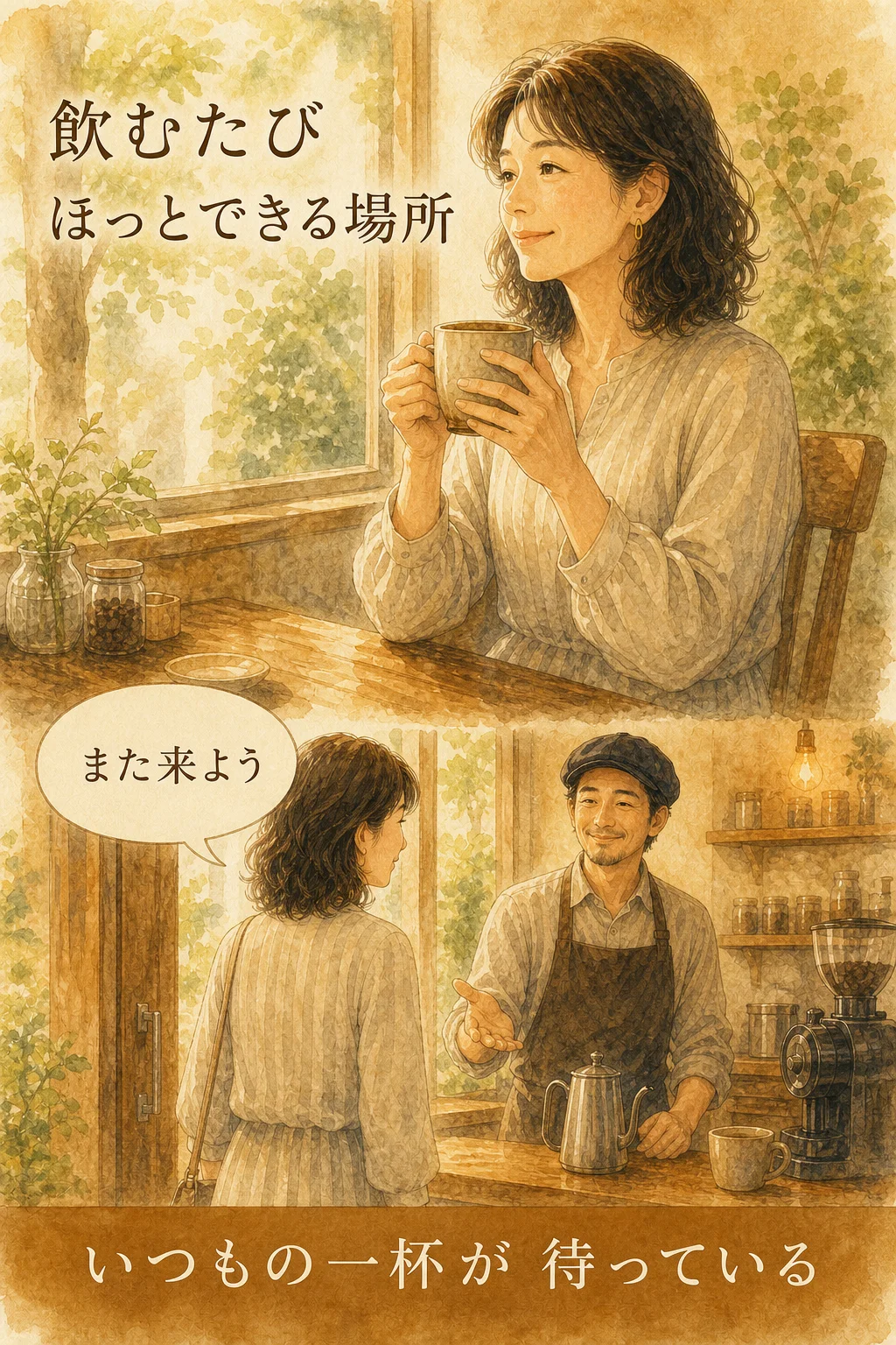 MINT珈琲店 漫画LP 4場面目