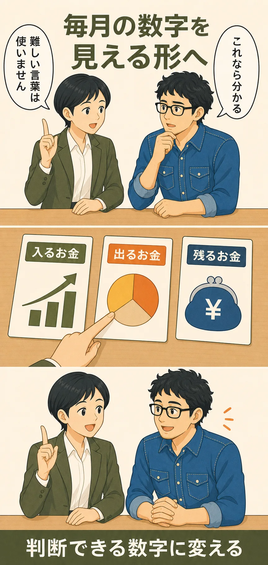 MINT税理士事務所 漫画LP 3場面目